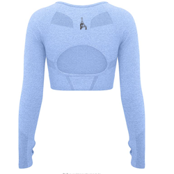 Long Sleeve Cut-out Crop Top