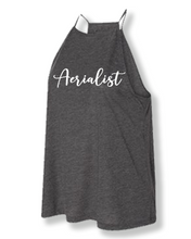 Load image into Gallery viewer, Heather grey aerialist high neck tank