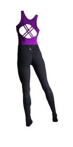 Purple & Black Aerial Practice Jumpsuit
