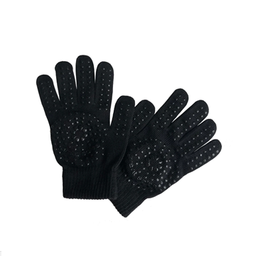 Reese Cotton Grip Workout Gloves Black