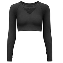 Load image into Gallery viewer, Long Sleeve Cut-out Crop Top