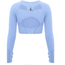 Load image into Gallery viewer, Long Sleeve Cut-out Crop Top