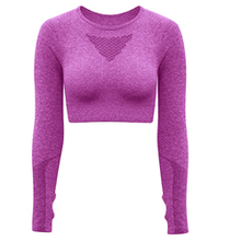 Load image into Gallery viewer, Long Sleeve Cut-out Crop Top