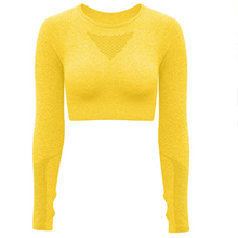 Load image into Gallery viewer, Long Sleeve Cut-out Crop Top