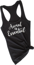 Load image into Gallery viewer, Black Aerial is Essentials racerback tank
