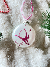Load image into Gallery viewer, Lyra ornament pink and white