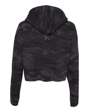 Load image into Gallery viewer, Camo Cropped Hoody