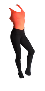 Coral and Black Aerial Practice Jumpsuit