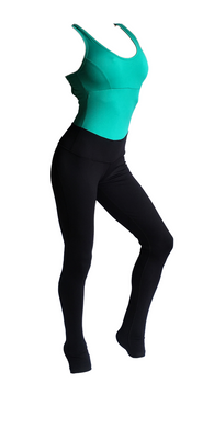 Green and Black Aerial Practice Jumpsuit