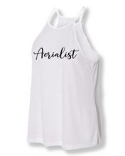 Load image into Gallery viewer, White aerialist high neck tank