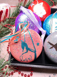 Aerial Silks Ornament - Holly