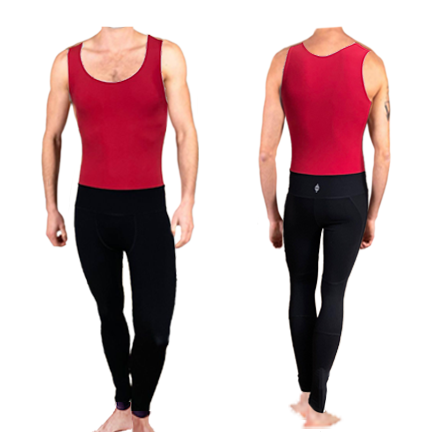 Men's Aerial Jumpsuit - Red and Black