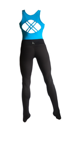 Turquoise & Black Aerial Practice Jumpsuit